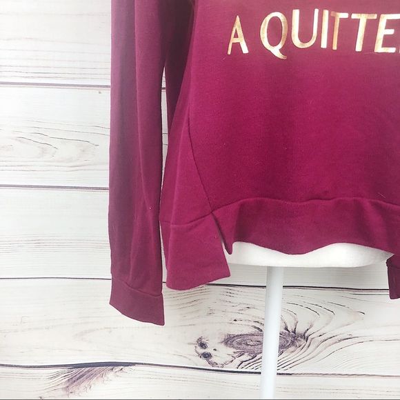 Decree Maroon & Gold Shopping Addict Sweater L - Picture 5 of 8